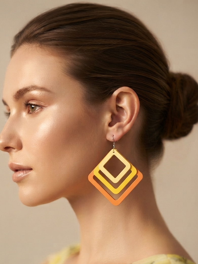 Stylish Handmade Wooden Earrings