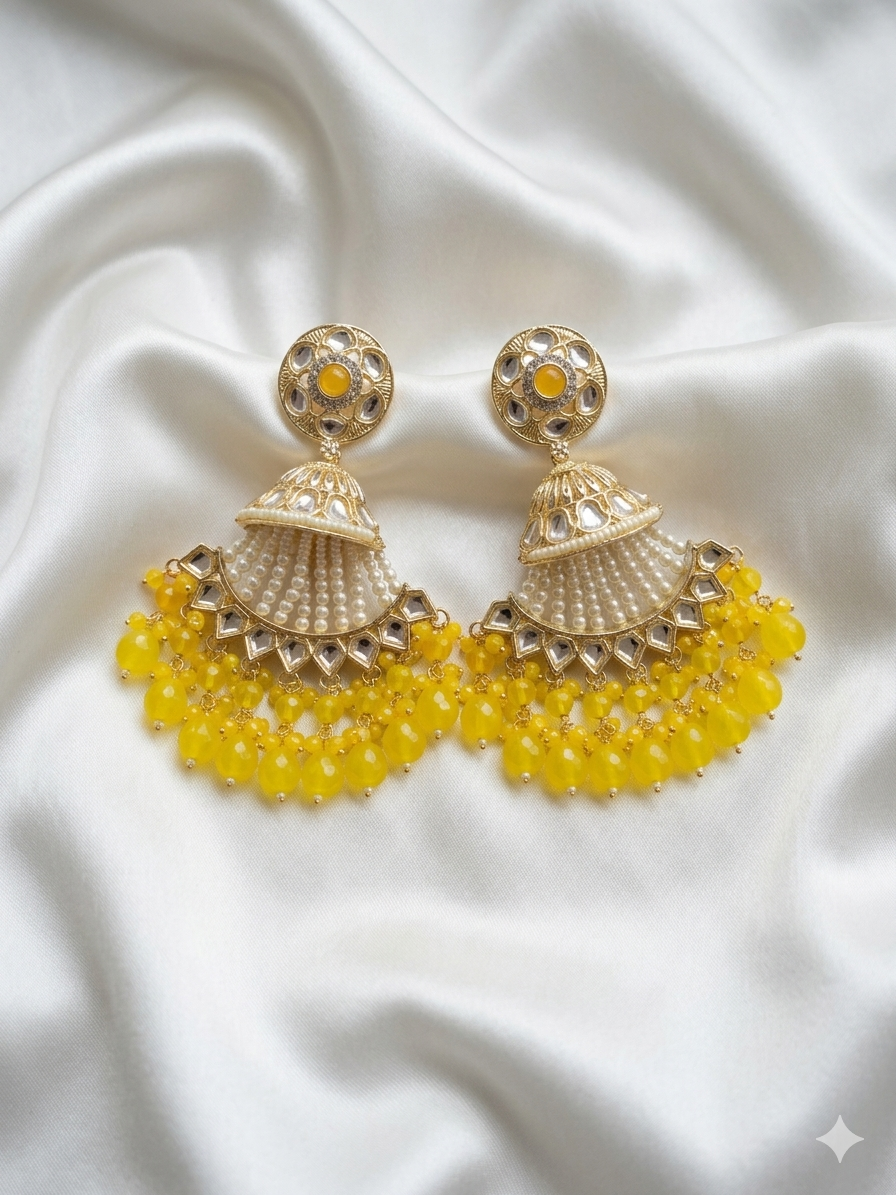Karigari Jhumkas Style Earrings