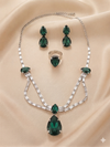 White Cubic Zirconia Stones American Diamond Set
