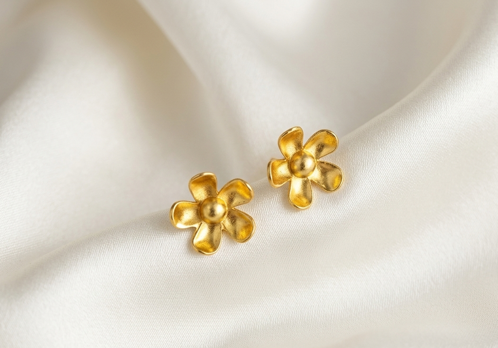 Beautiful Flower Stud Earring