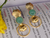 Elegant Gold Brass Earrings