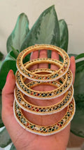 Pearl & Multi Color Bangles