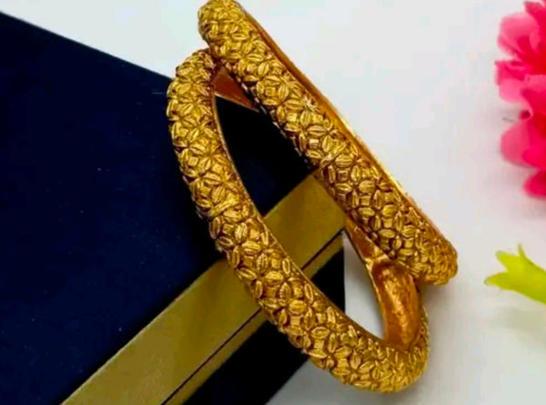 Buy Two Piece Micro Gold Plated Kada