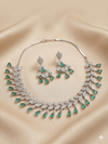 Aqua Blue American Diamond Choker