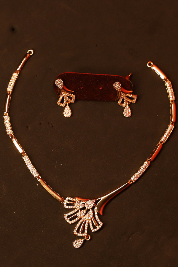 Designer CZ Stiff Necklace