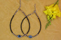 Silver Black Evil Eye Anklet