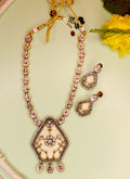 Premium Exclusive Gold Plated Polki Necklace