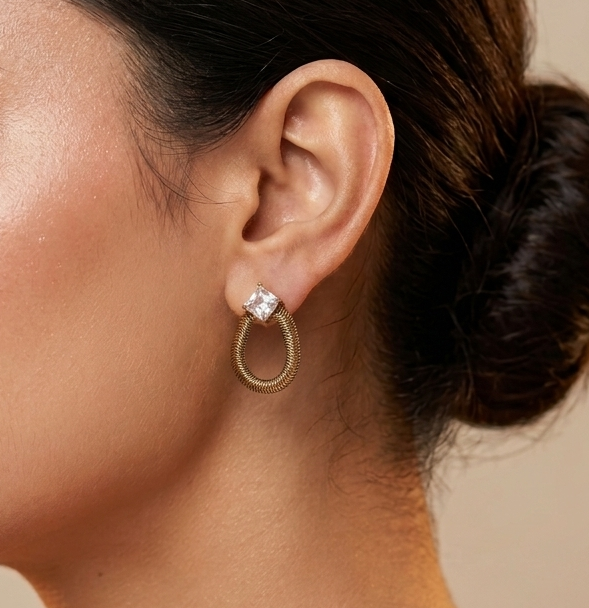 Buy Vintage Gold Chain Earrings
