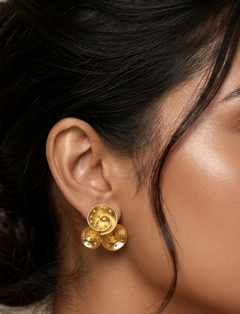 Gold Classy Earrings