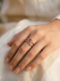 Shooting Star Gold Plated Diamond Ring