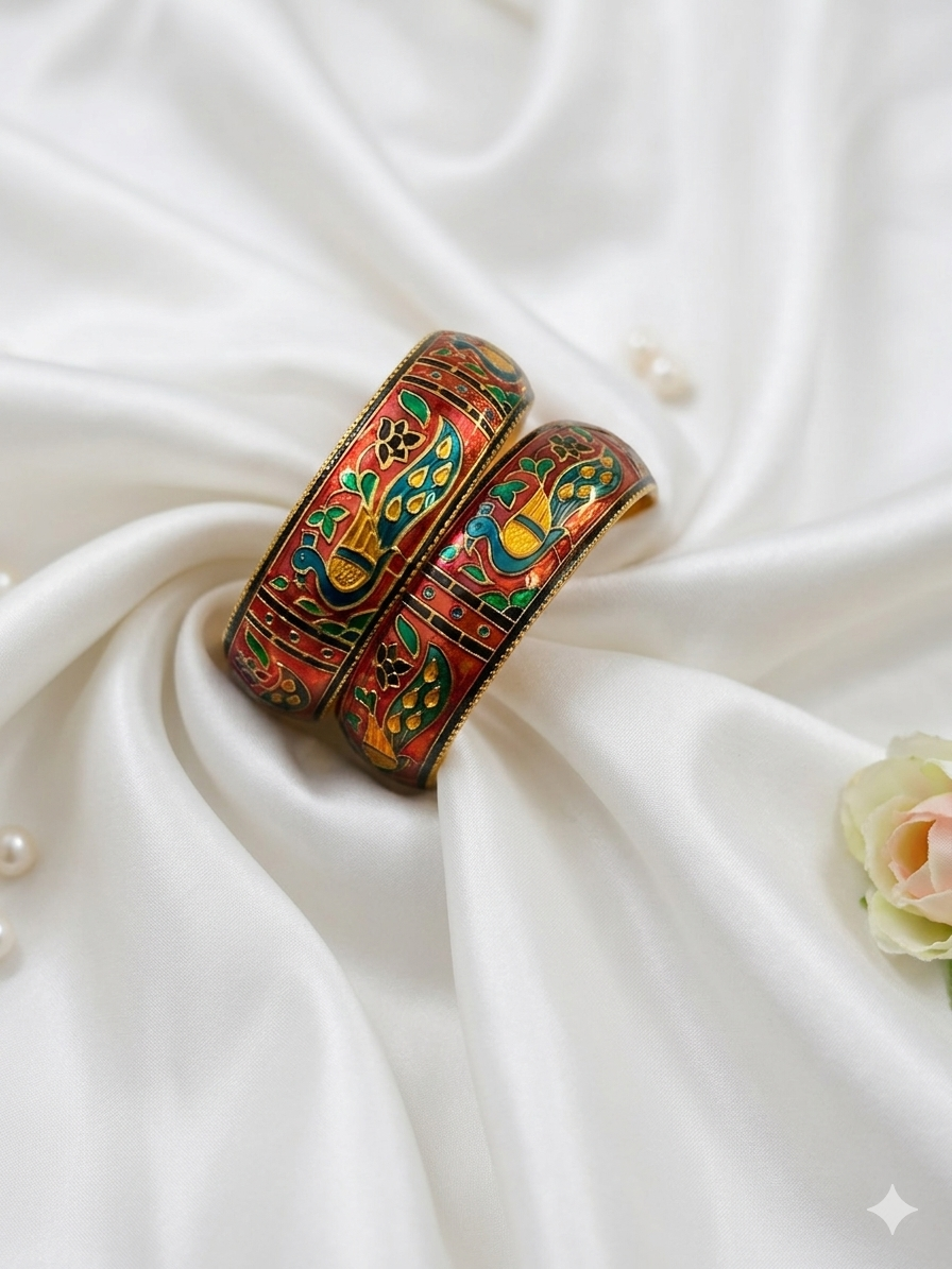 Handpainted Meenakari Bangles