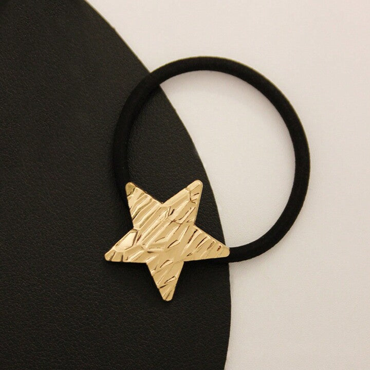 Star Shaped Gold Plated Rubber Band