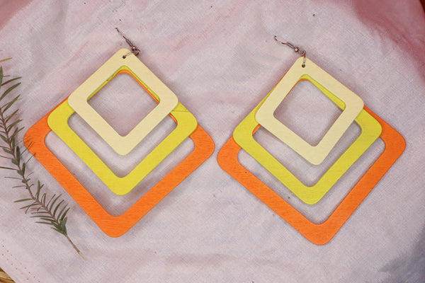 Stylish Handmade Wooden Earrings