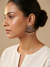 Dangling PeacockOxidized Earrings