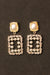 Korean White Pearl Studded Drop Earrings