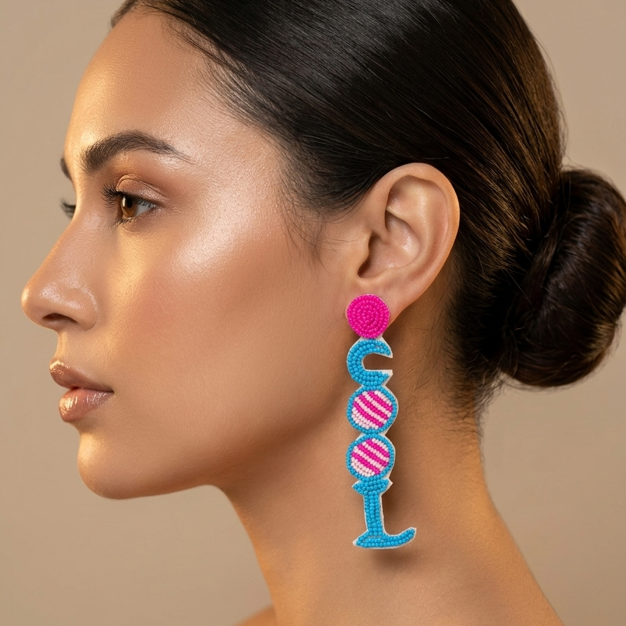 COOL Handmade Beaded Earrings