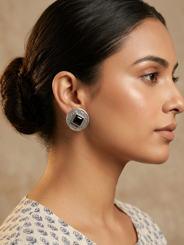 Antique Silver Earring