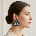 Handmade Beaded Evil Eye Earring
