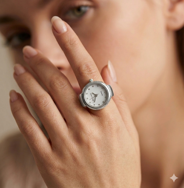 Stylish Finger Watch Ring