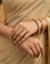 Stunning Gold Plated Kundan Bangles