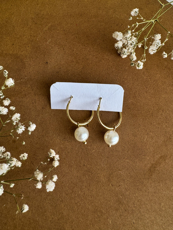Pearl Drop Korean Earrings