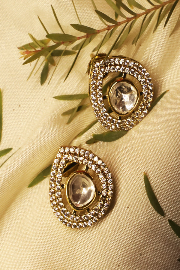 Tear Drop American Diamond Studs