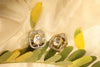 Elegant Gold Polki Diamond Earrings