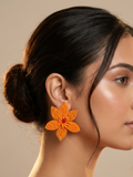 Beads Flower Quirky Earrings