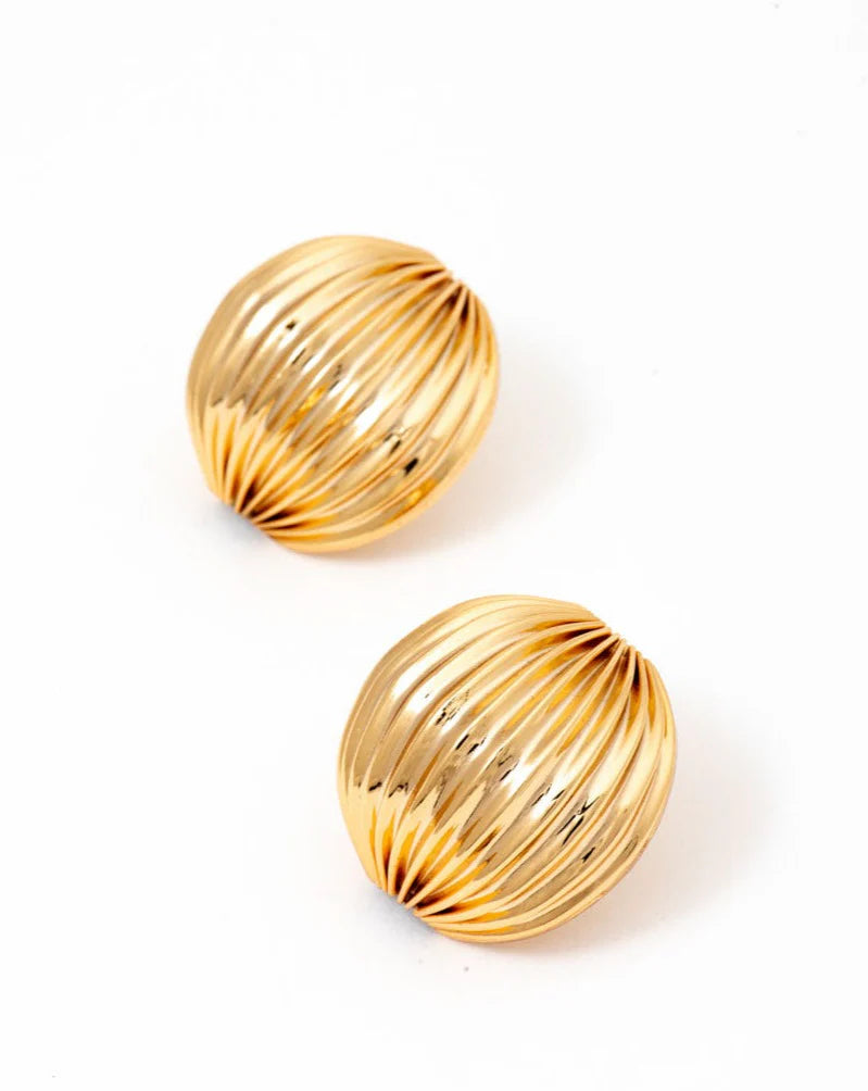 Leslie Textured Ball Studs