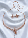 Diamond Studded Leaf Design Necklace