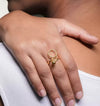 Luxury Brass Gold Plated Ring