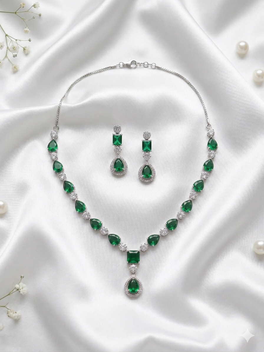 Buy AD Simple Necklace For Women/Girls