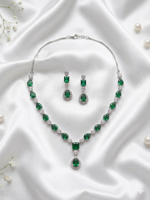 Buy AD Simple Necklace For Women/Girls