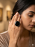 Meraki Silver Plated Round Shaped Ring