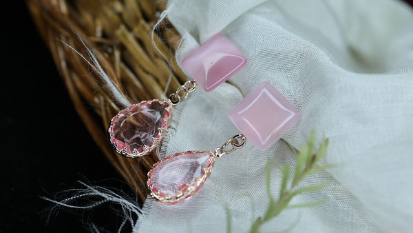 Buy Glass Teardrop Dangle Earrings
