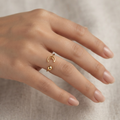 Stainless Steel Moon Ring