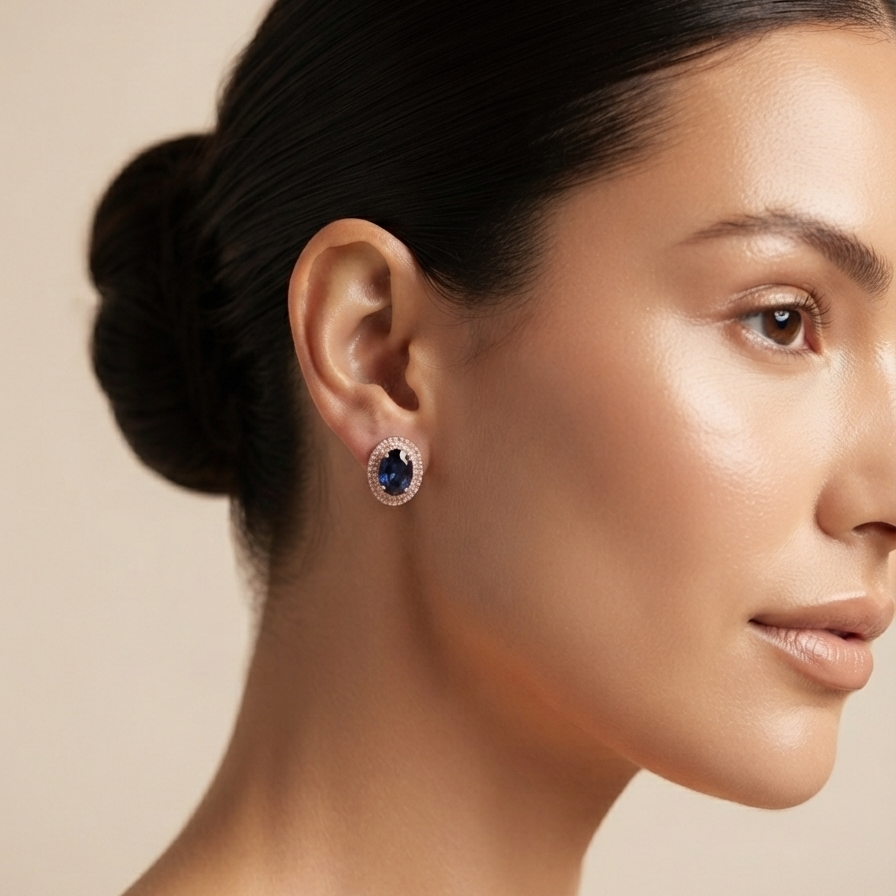 Diamond Studded Beautiful Earrings