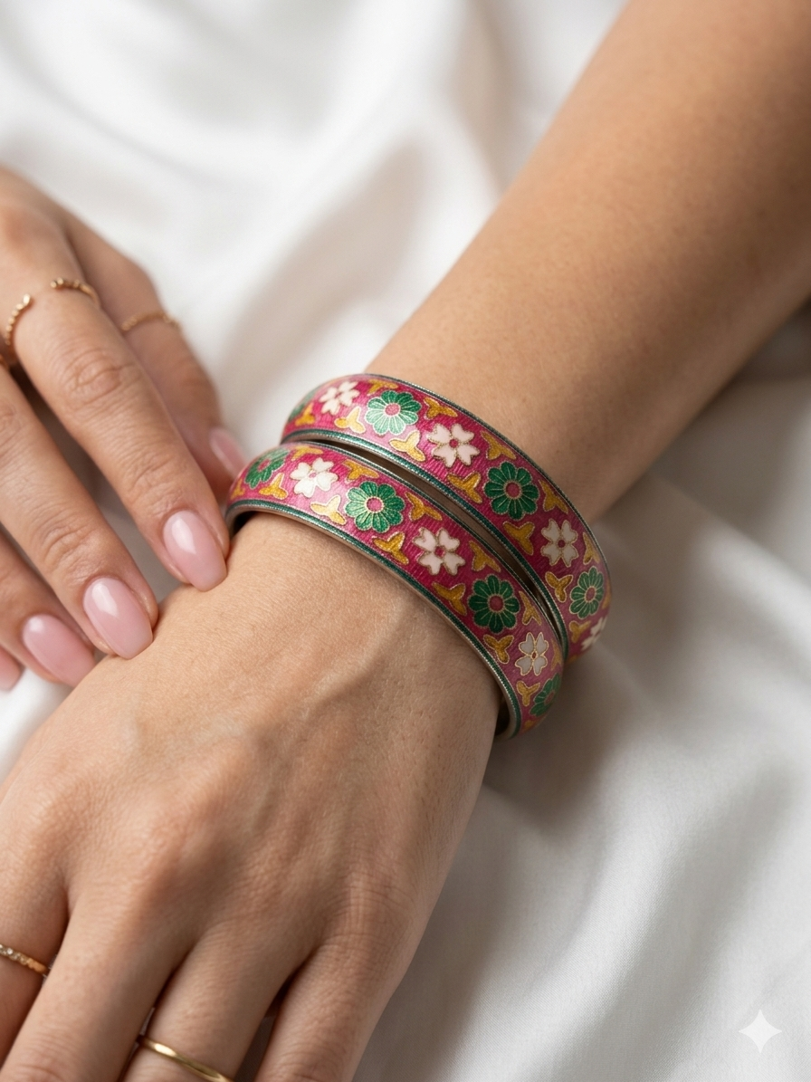 Meenakari Handpainted Bangles
