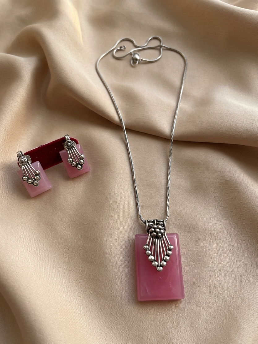 Triangle Shaped Resin Pendant Set (Copy)