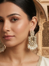 Elegant Kundan Pearl Earrings