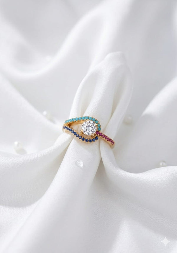 Multicolour Diamond Ring
