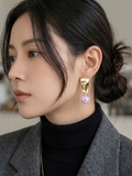 Elegant Chunky Resin Earrings