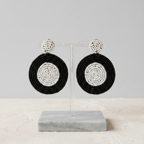 Beautiful Beaded Heart Shape Earring