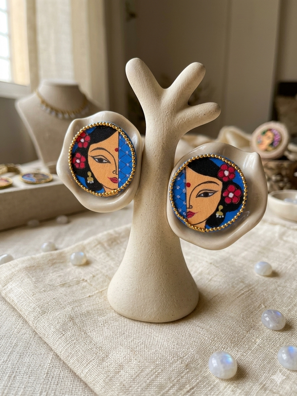 Haind Painted Round Studs