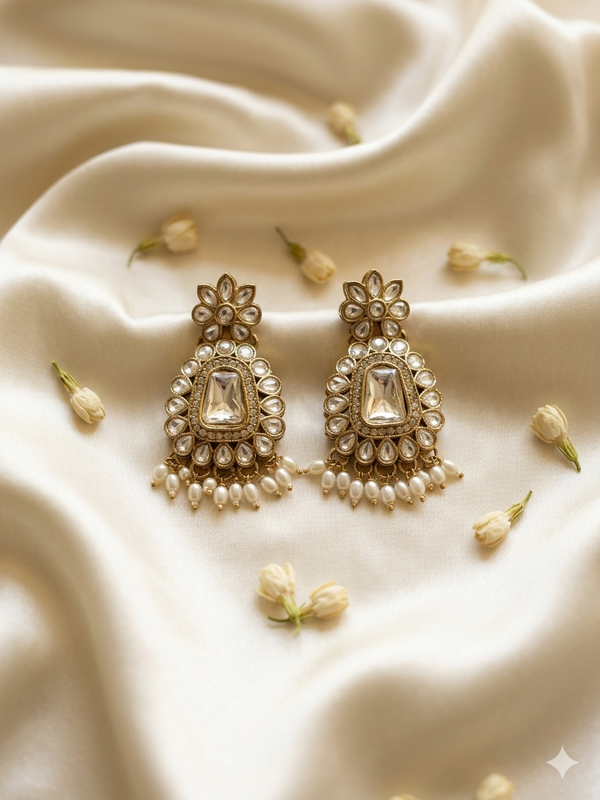Elegant Kundan Earrings