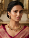 Multicolor Stone Gold-Plated Necklace Sets