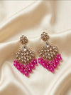 Kundan Polki Chand Bali Earrings