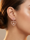 Rose Gold Plated Heart Shape Earring