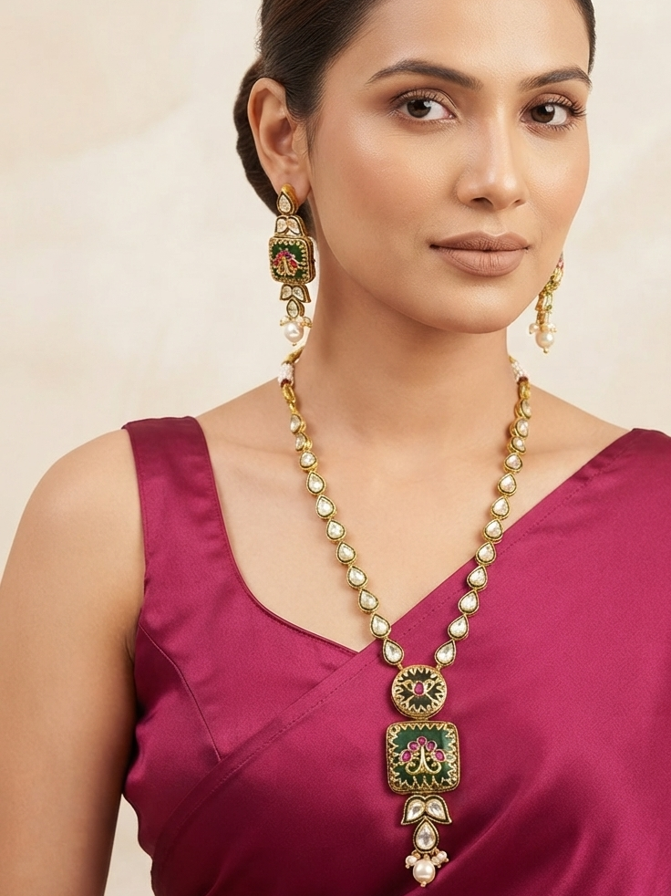 Flower Design Pearl Jewelry Set