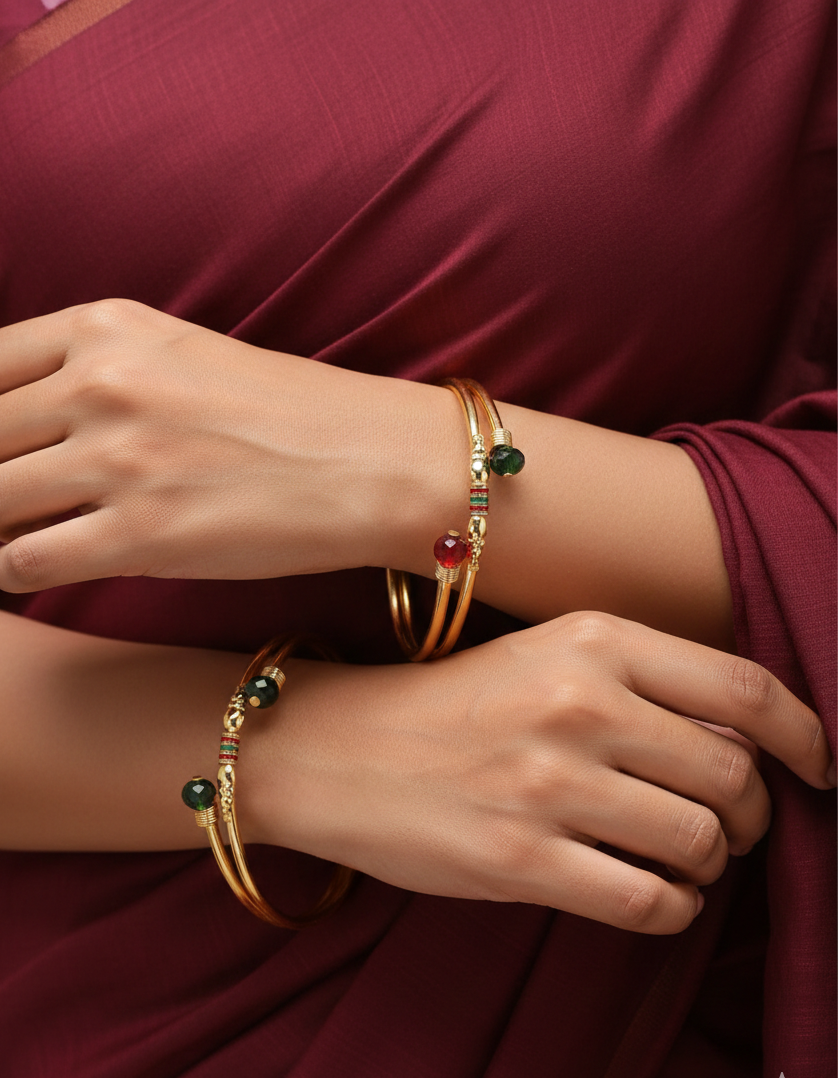 Exclusive Partywear Gold Plated Bangles